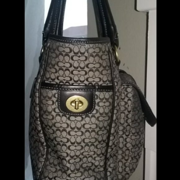 Coach Soho Signature Business Briefcase, Laptop, Messenger Bag, Tote - Picture 2 of 7